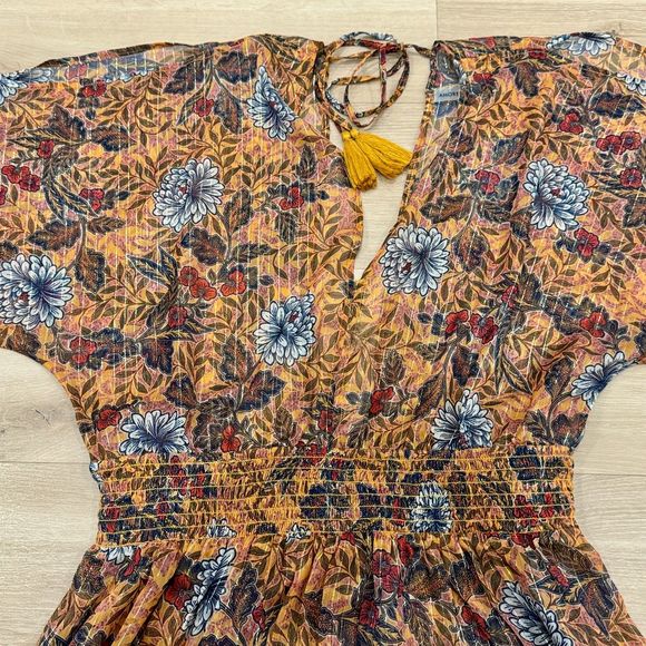 NWOT* Amoressa Tango Metallic Shimmer Beach Dress Swimsuit Cover Up - Women's M - Picture 4 of 11